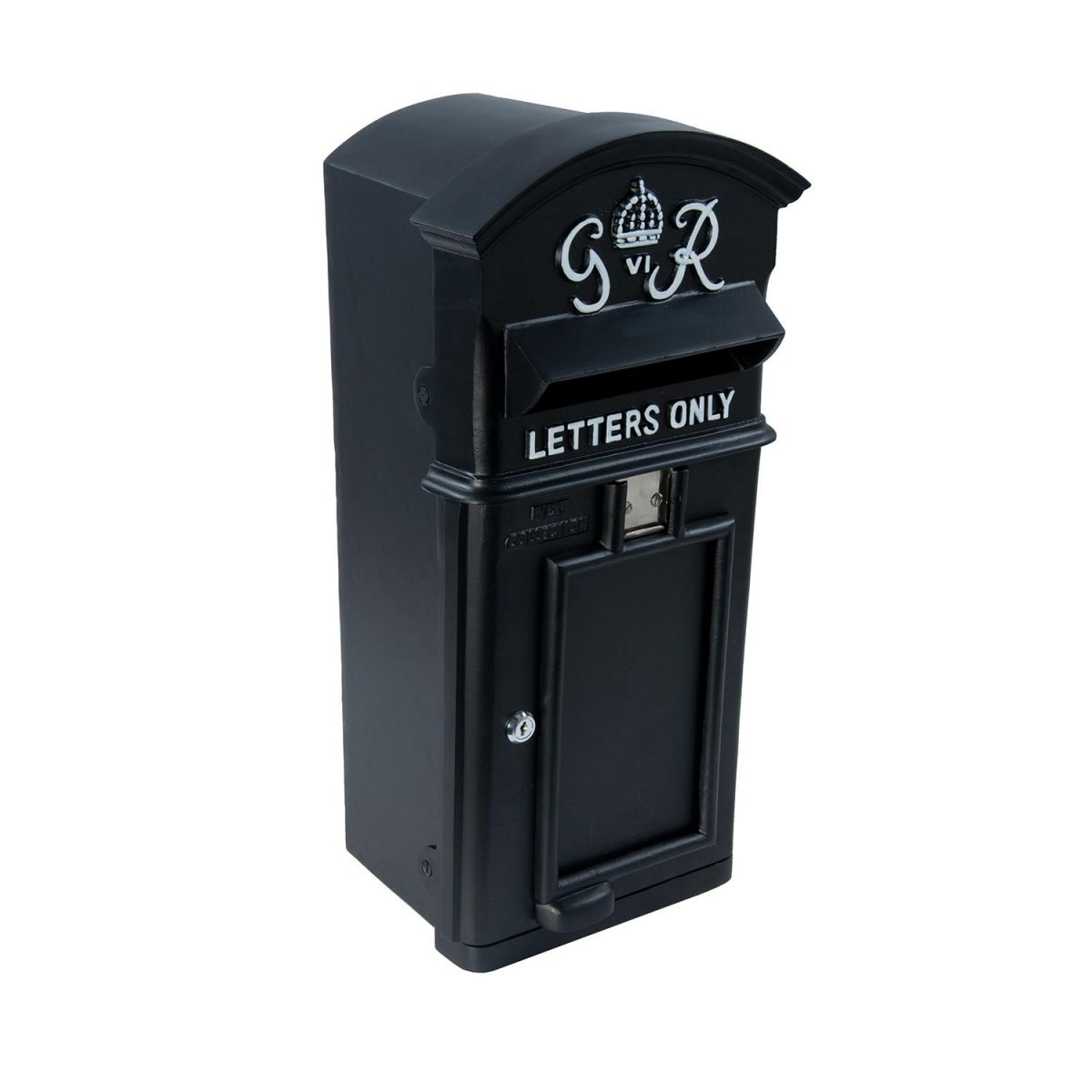 The King George Post Box Slim Finished In Black & White