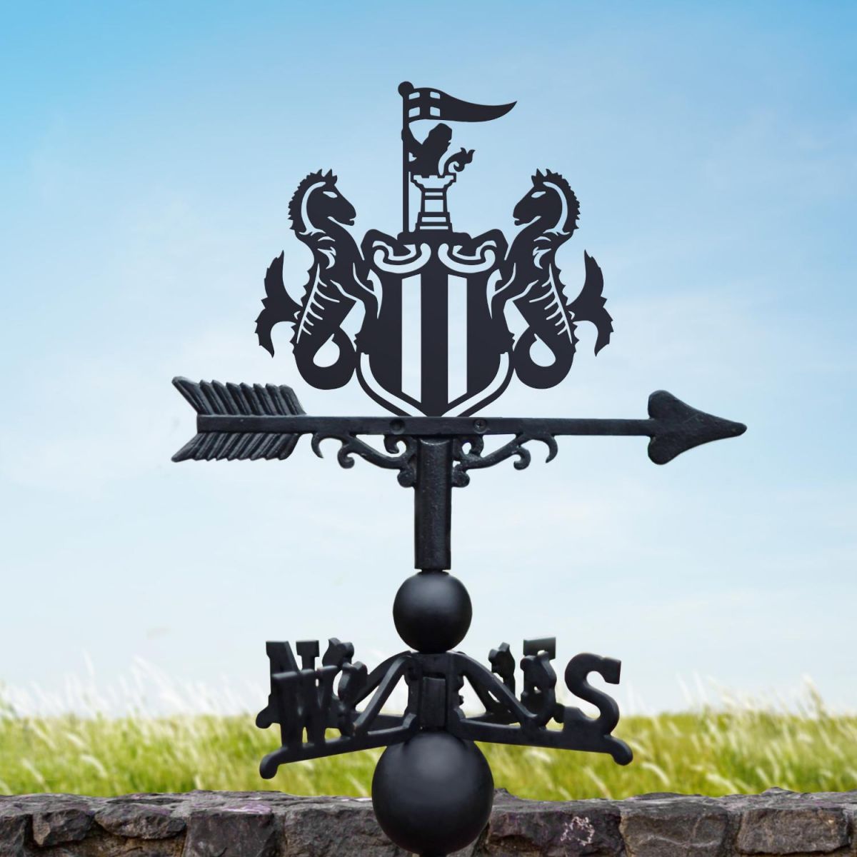 Cast Iron & Steel "The Magpies" Weathervane