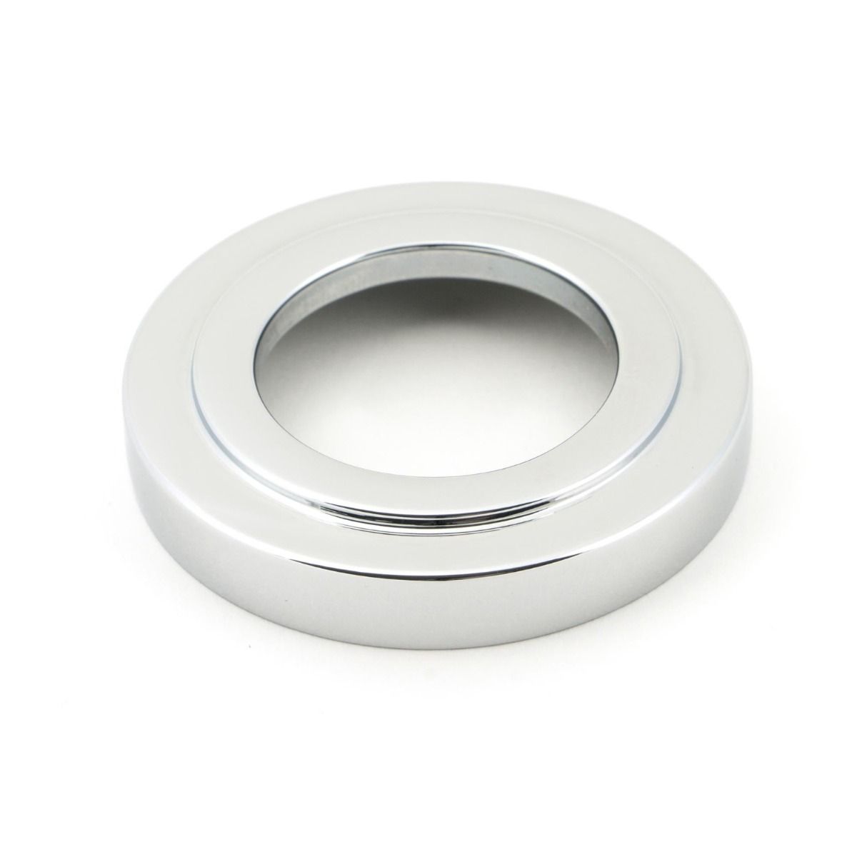 The Polished Chrome Tapered Lever on Art Deco Rose Set Showing the Art Deco Rose