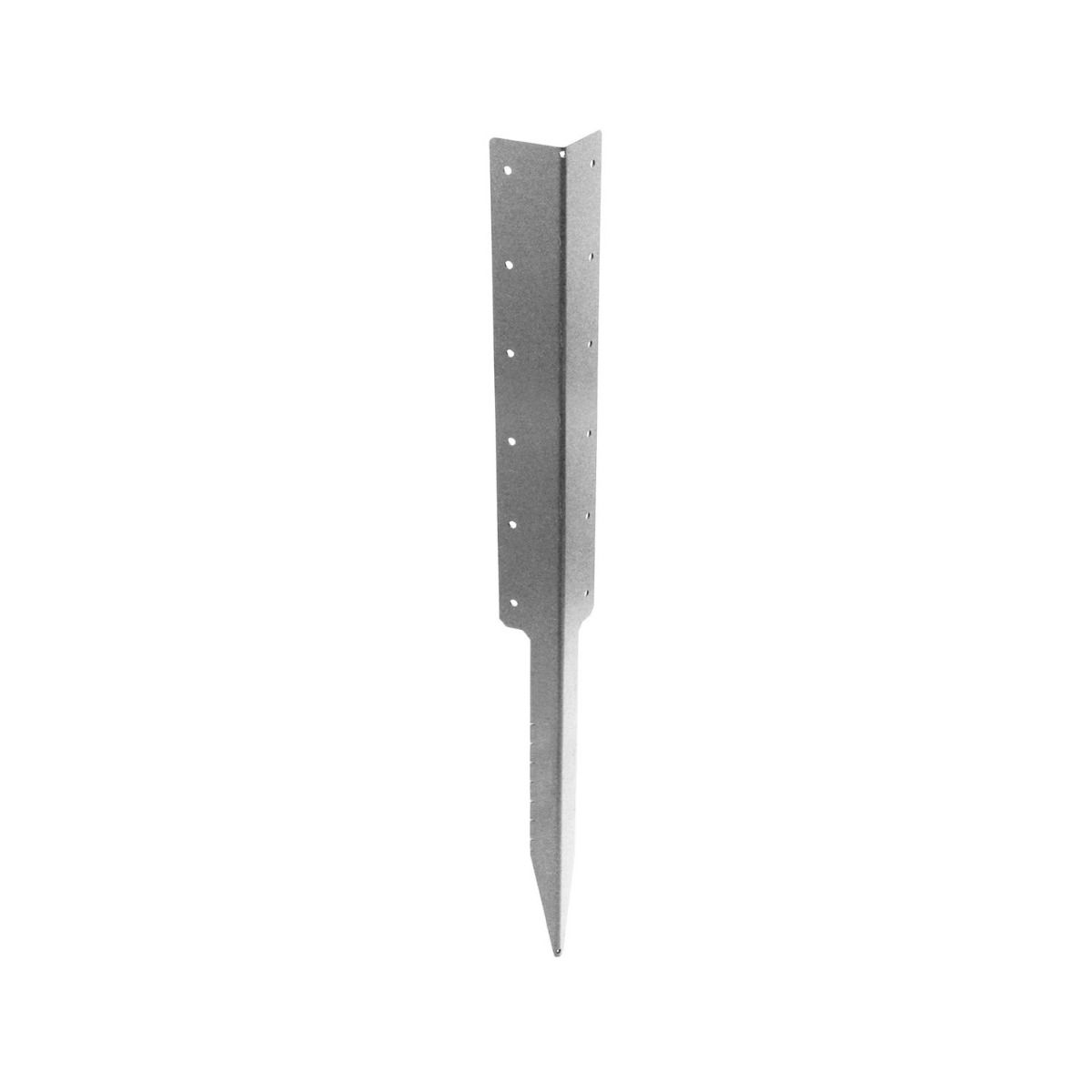 The Pre-Galvanised Heavy Duty Railway Sleeper Corner Spikes - Right Angle Timber Raised Bed Anchors on a White Background 