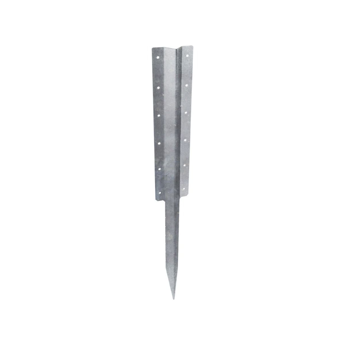 The Pre-Galvanised Heavy Duty Railway Sleeper Straight Spikes - Inline Timber Raised Bed Anchors on a White Background 