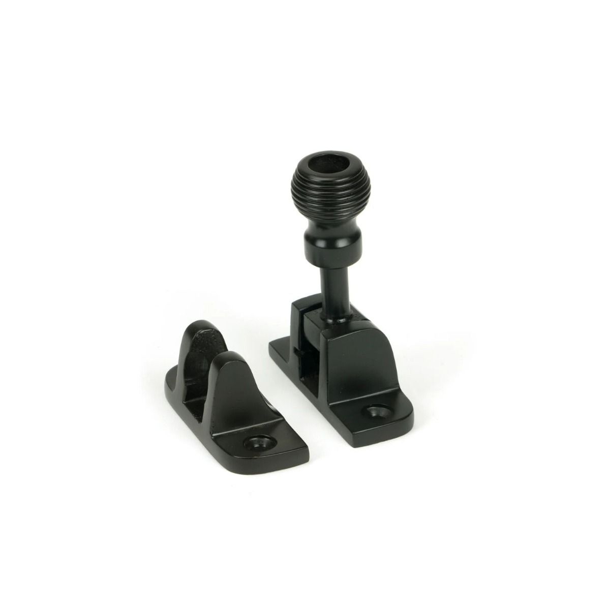 The Radiused Beehive Brighton Sash Window Fastener in Aged Bronze Shown Upright 