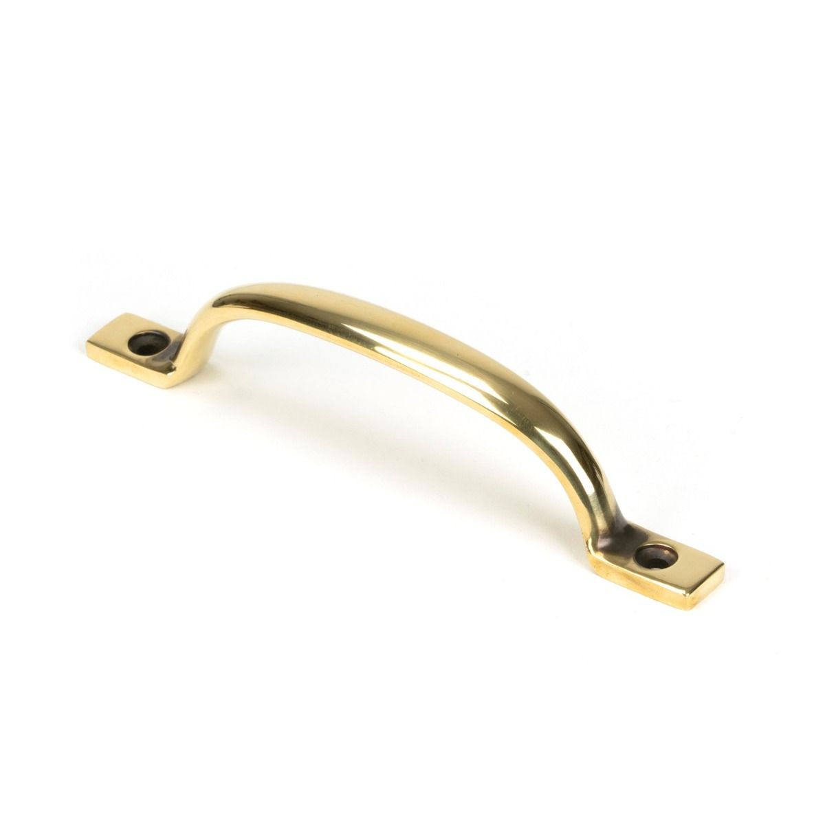 Slim Sash Window Lift Pull Handle - Aged Brass