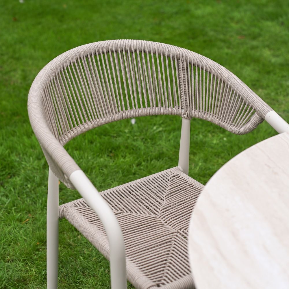 Soria Woven 4-Seater Dining Set