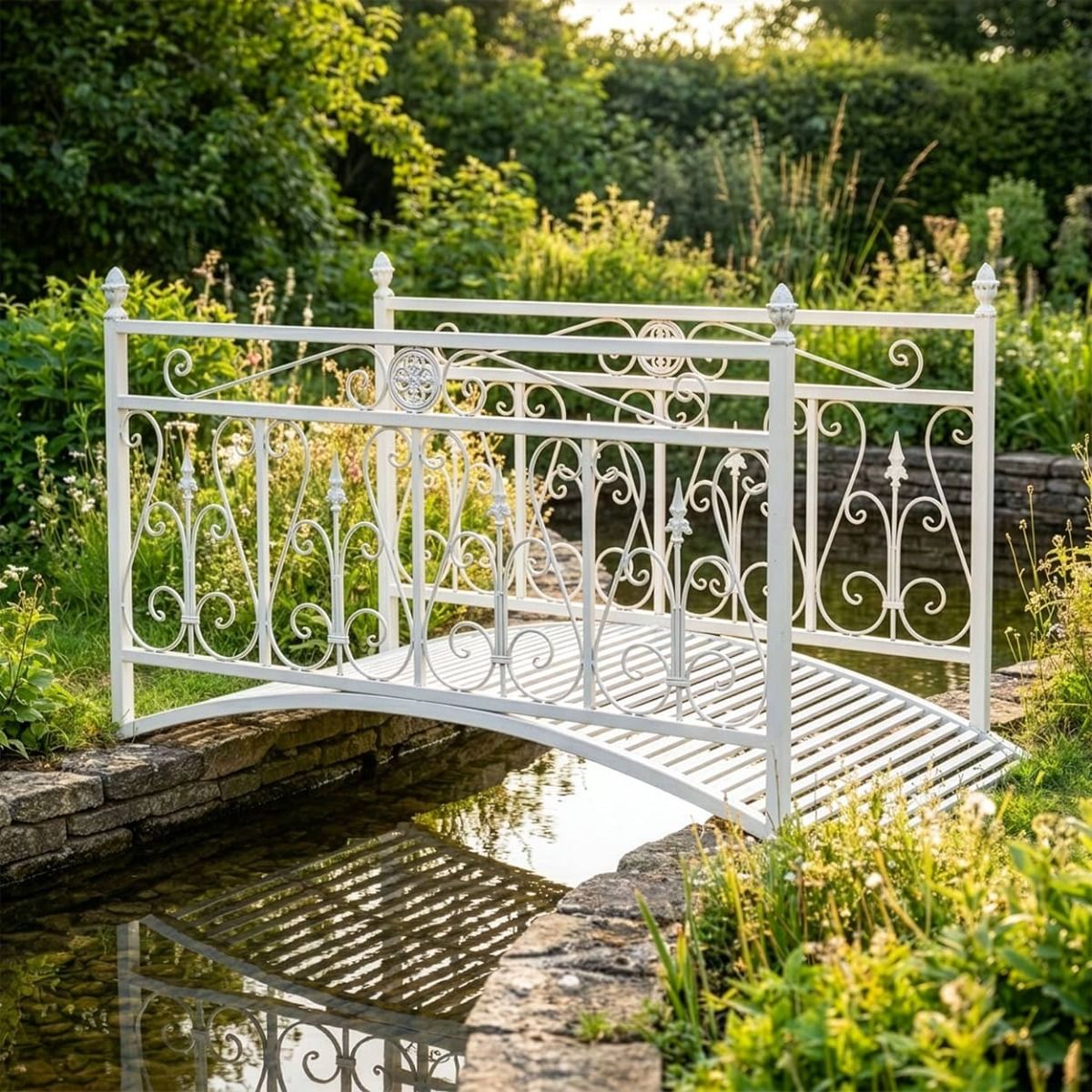 The Westminster Victorian Ornate Wrought Iron Garden Bridge