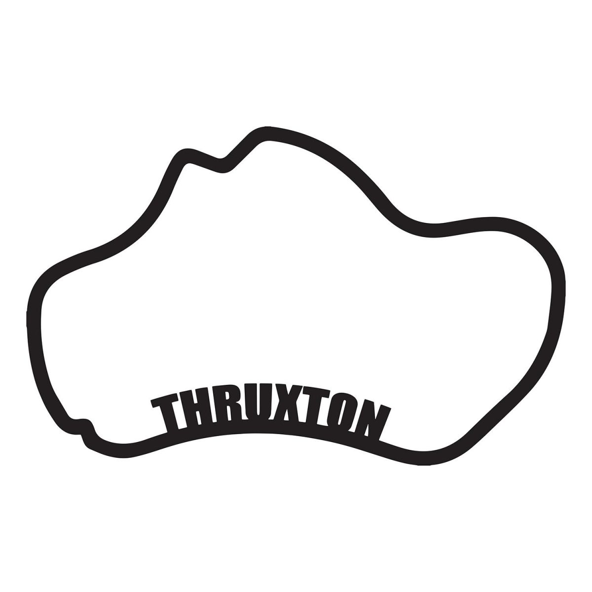 Thruxton Race Track Finished in Black