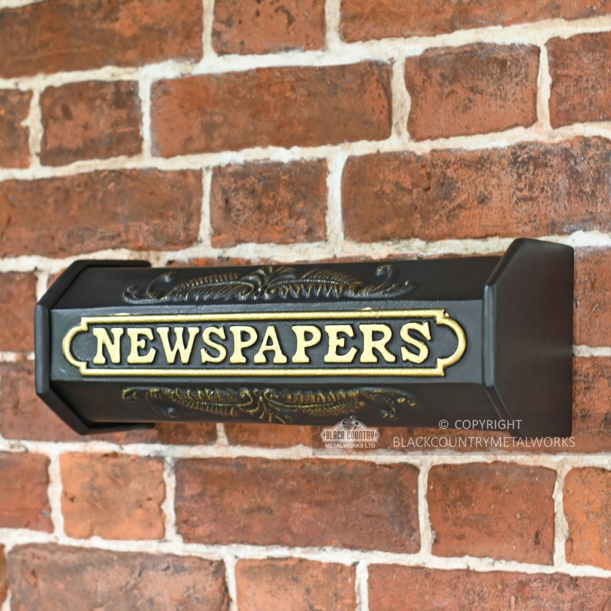 Times Past Victorian Black Styled Newspaper Box Times Past Victorian Black Styled Newspaper Box