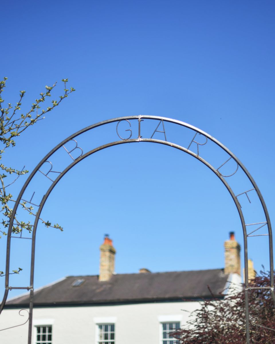 Top Of The Herb Garden Natural Lacquer Rose Arch  Top Of The Herb Garden Natural Lacquer Rose Arch