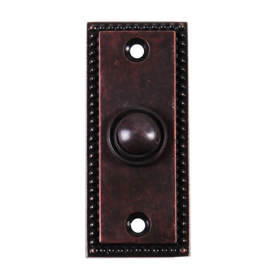 "Torvale" Burnished Copper Court Period Bell Push 