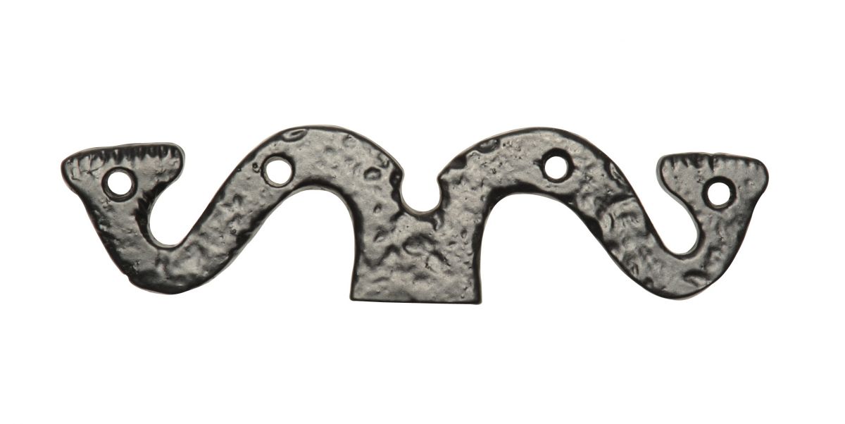 Traditional Antique Black Malleable Iron False Hinge Front