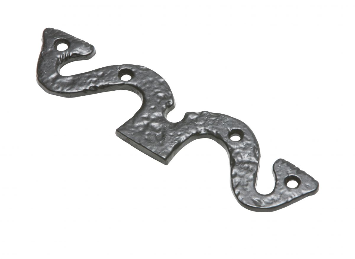 Traditional Antique Black Malleable Iron False Hinge Front