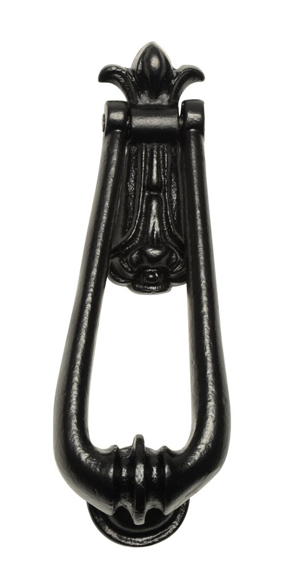 Traditional Black Malleable Iron "Millingdale Court" Door Knocker
