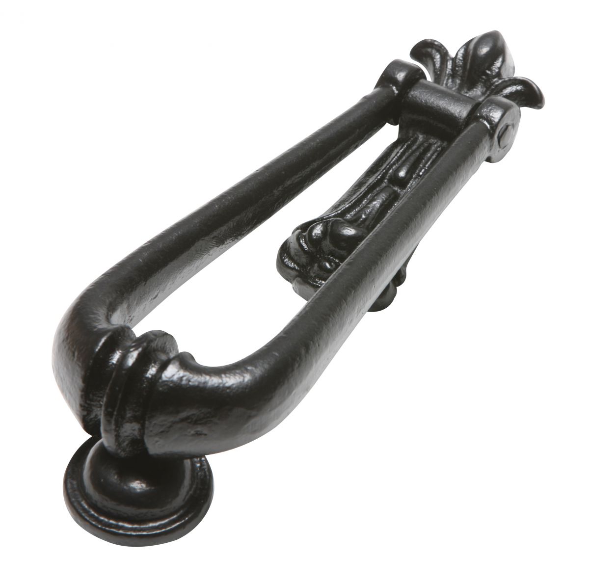 Traditional Black Malleable Iron "Millingdale Court" Door Knocker