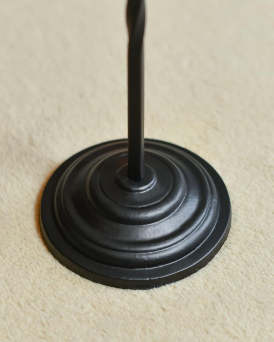 Close Up Of Traditional Black Single Twist Companion Set Base