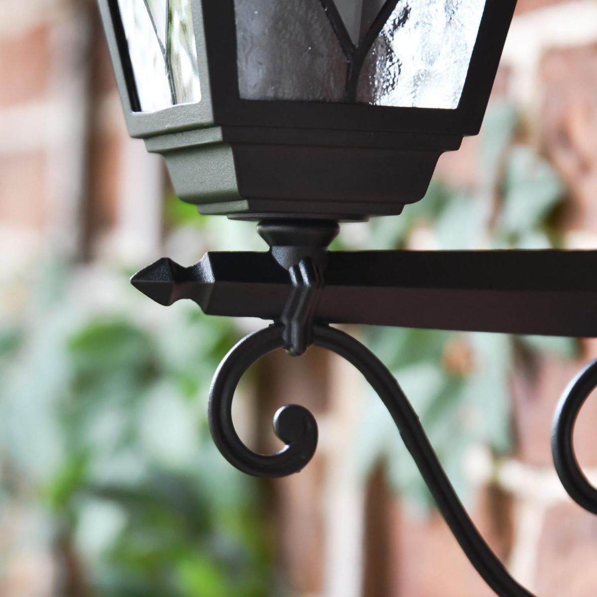 Close-Up of Ornate Bracket on Wall Light