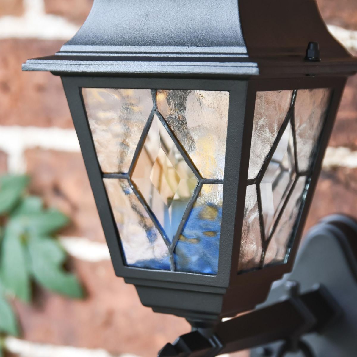 Close-Up of Traditional Wall Light Lantern