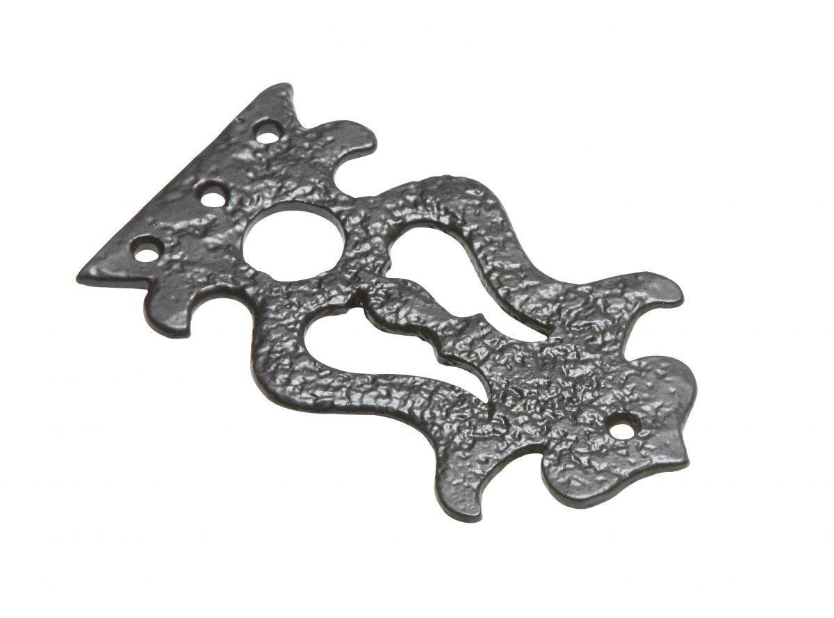 Traditional Blacksmith Iron Ornate False Cabinet Hinge