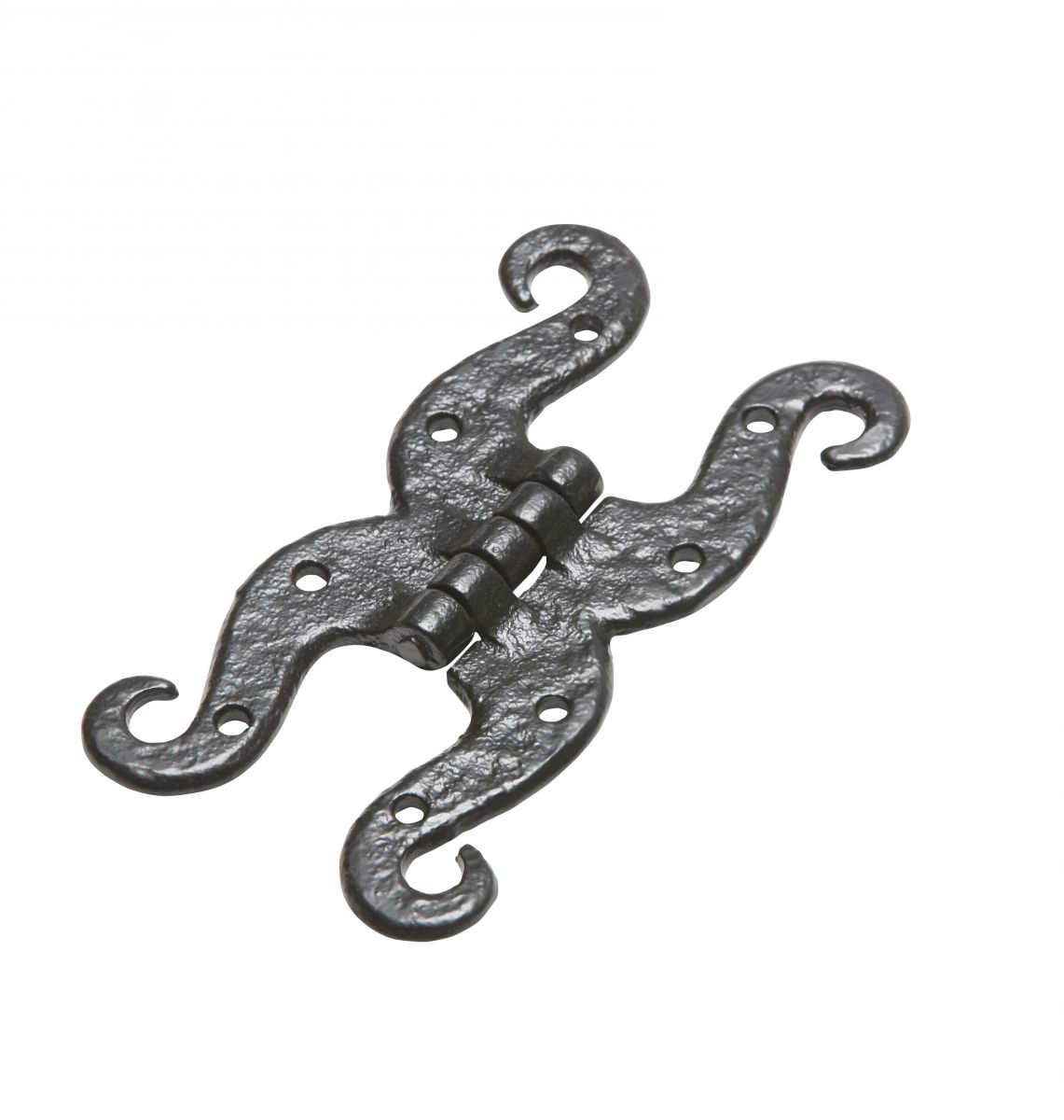 Traditional Blacksmith Ornate Butterfly Door Or Cabinet Hinge