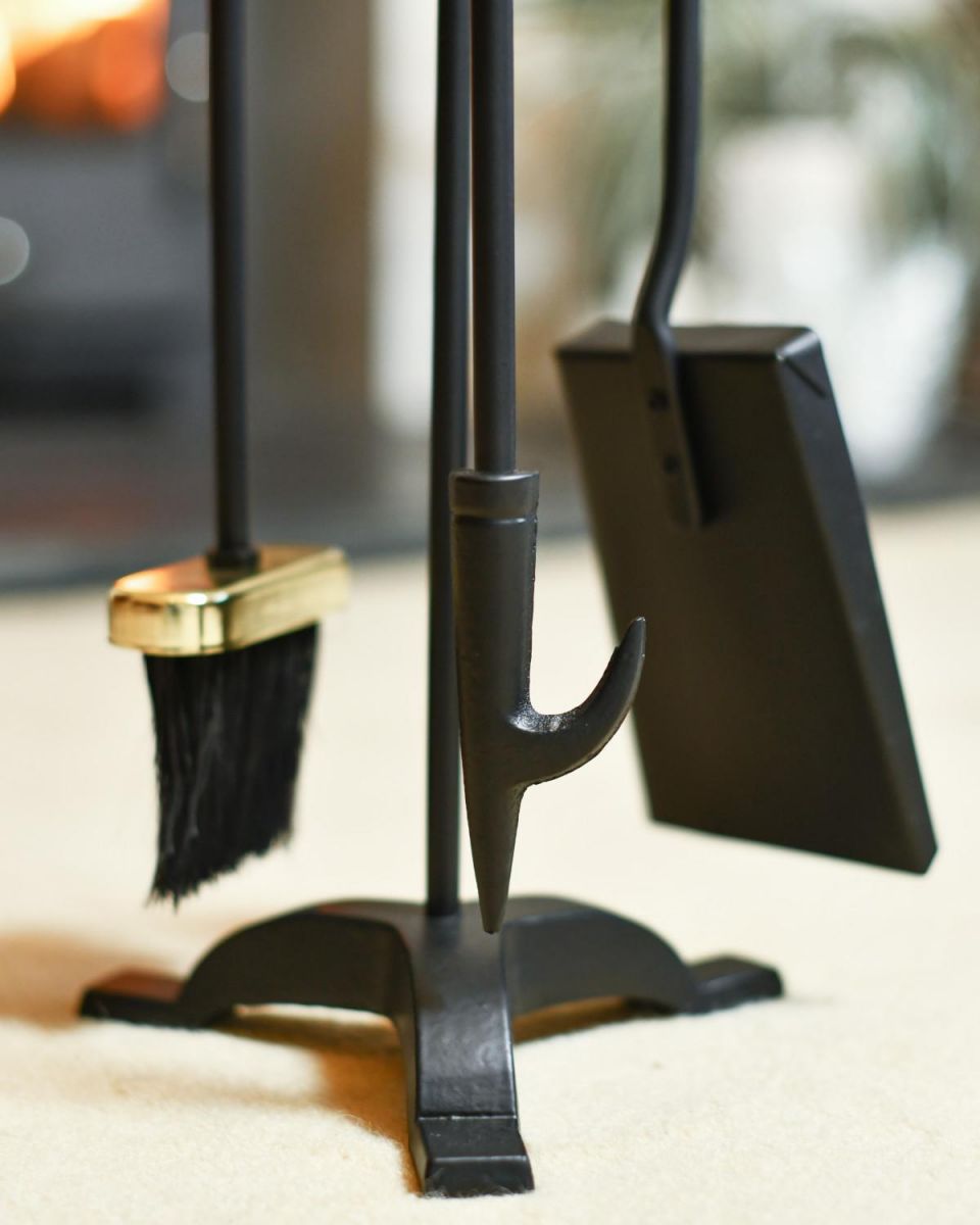 Close Up Of Traditional "Bucklebury" Companion Set Poker