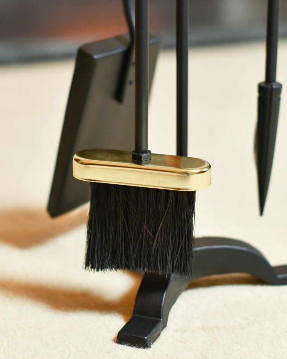 Close Up Of Traditional "Bucklebury" Companion Set Brush