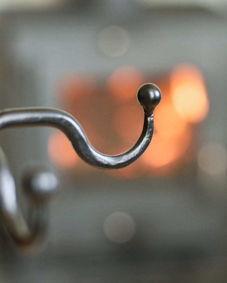 Close-Up of Hook to Store Fireside Tools Close-Up of Hook to Store Fireside Tools