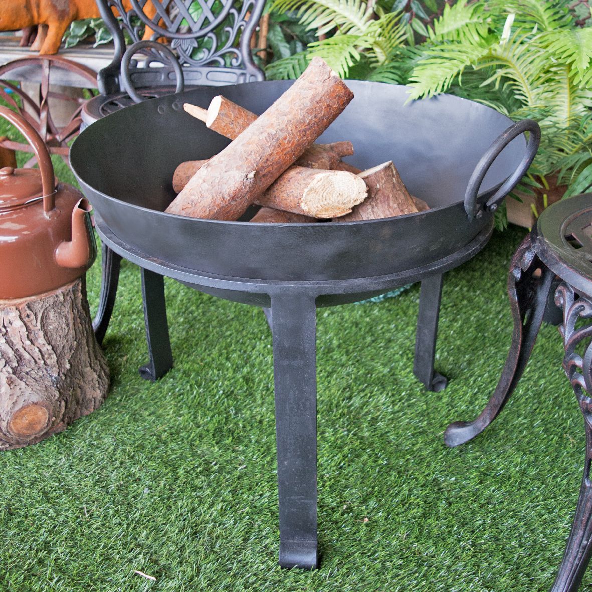 "Agni" Iron Kadai Fire Bowl - 63cm