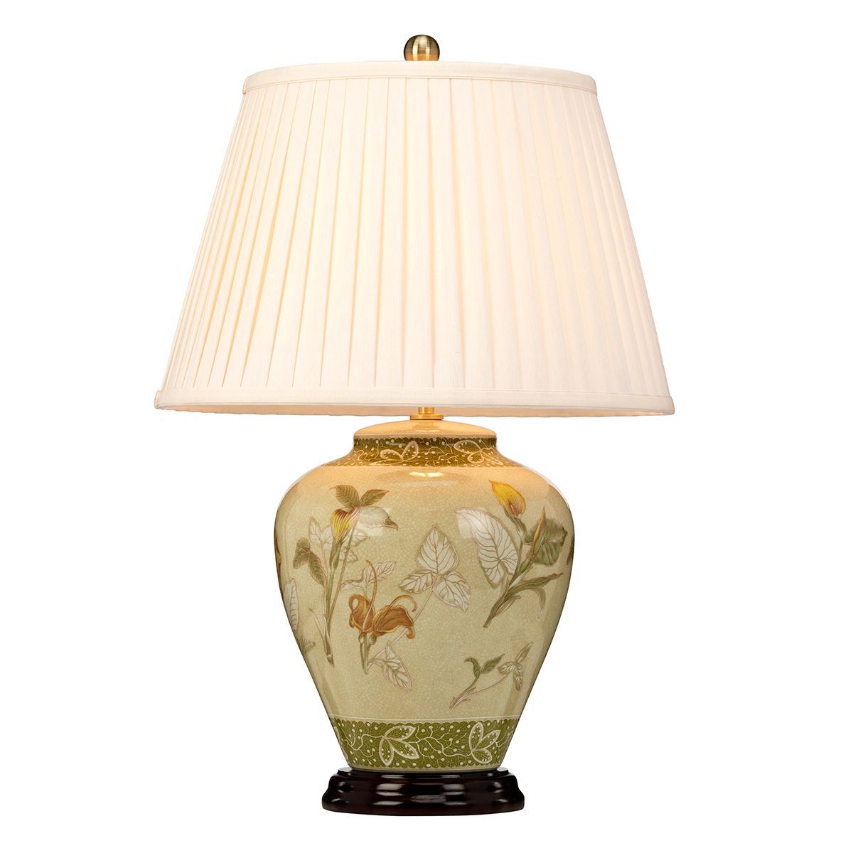 Oriental Style Lamp Switched On 