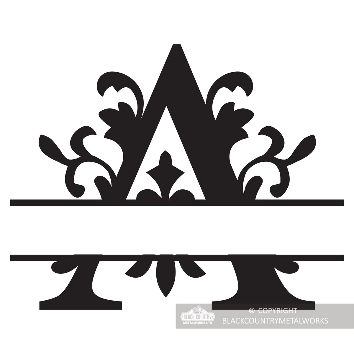 Letter A Personalised Monogram Name Sign