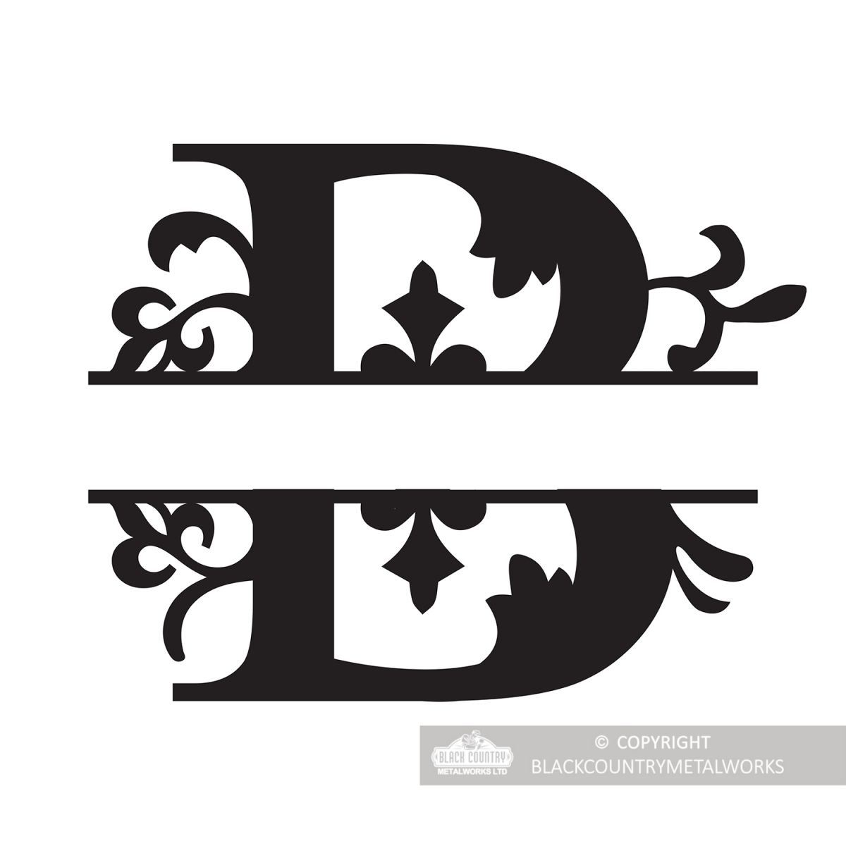 Letter B Personalised Monogram Name Sign