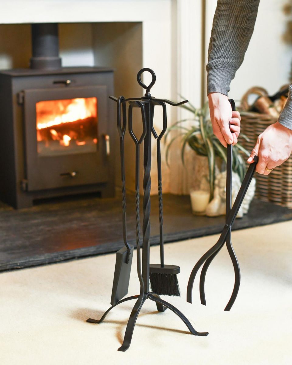 Scale Shot Of Traditional Loop Handle "Spiral" Companion Set