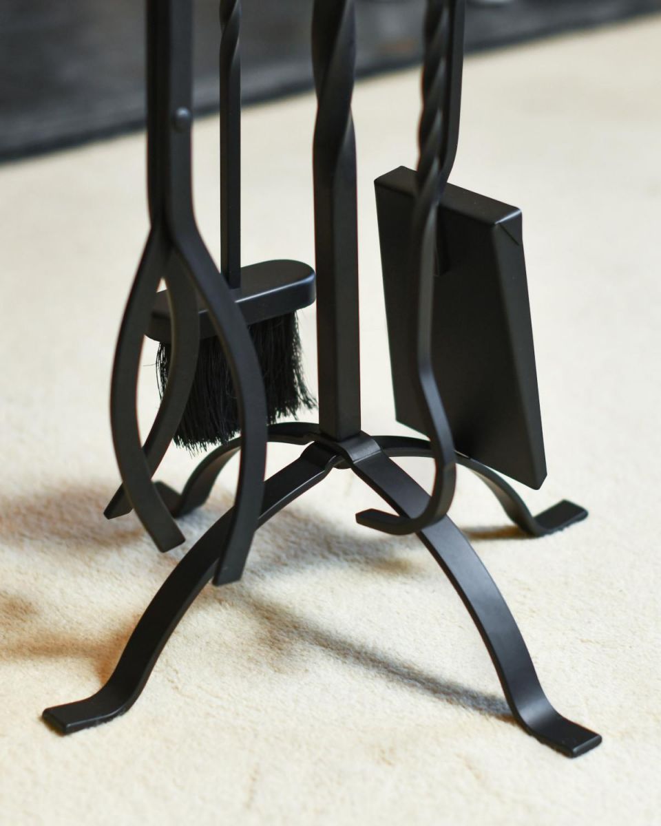 Close Up Of Traditional Loop Handle "Spiral" Companion Set Tools