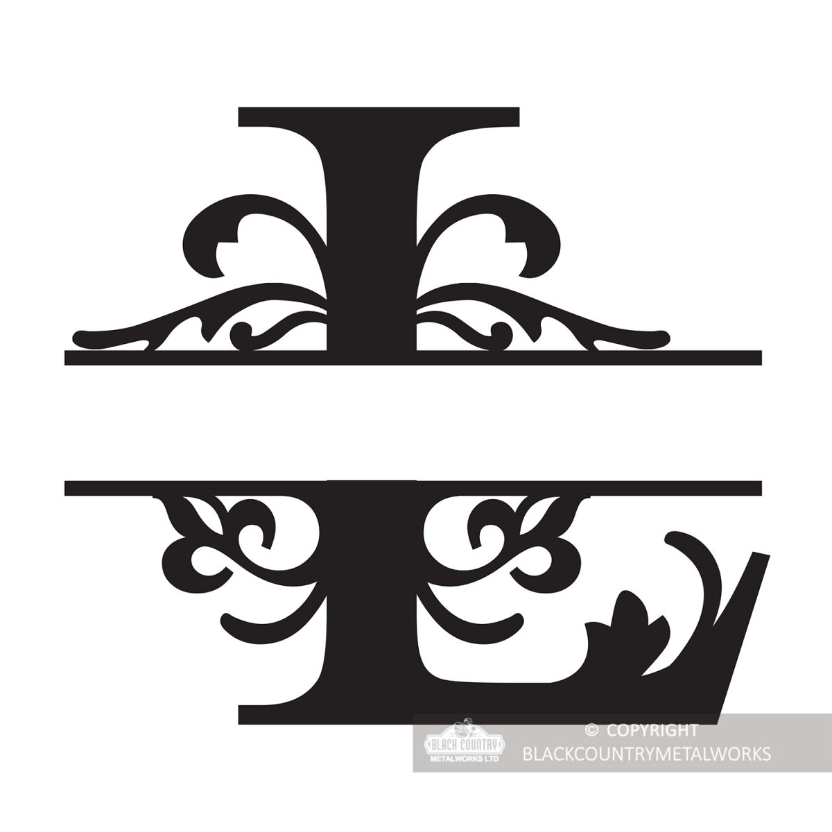 Letter L Personalised Monogram Name Sign