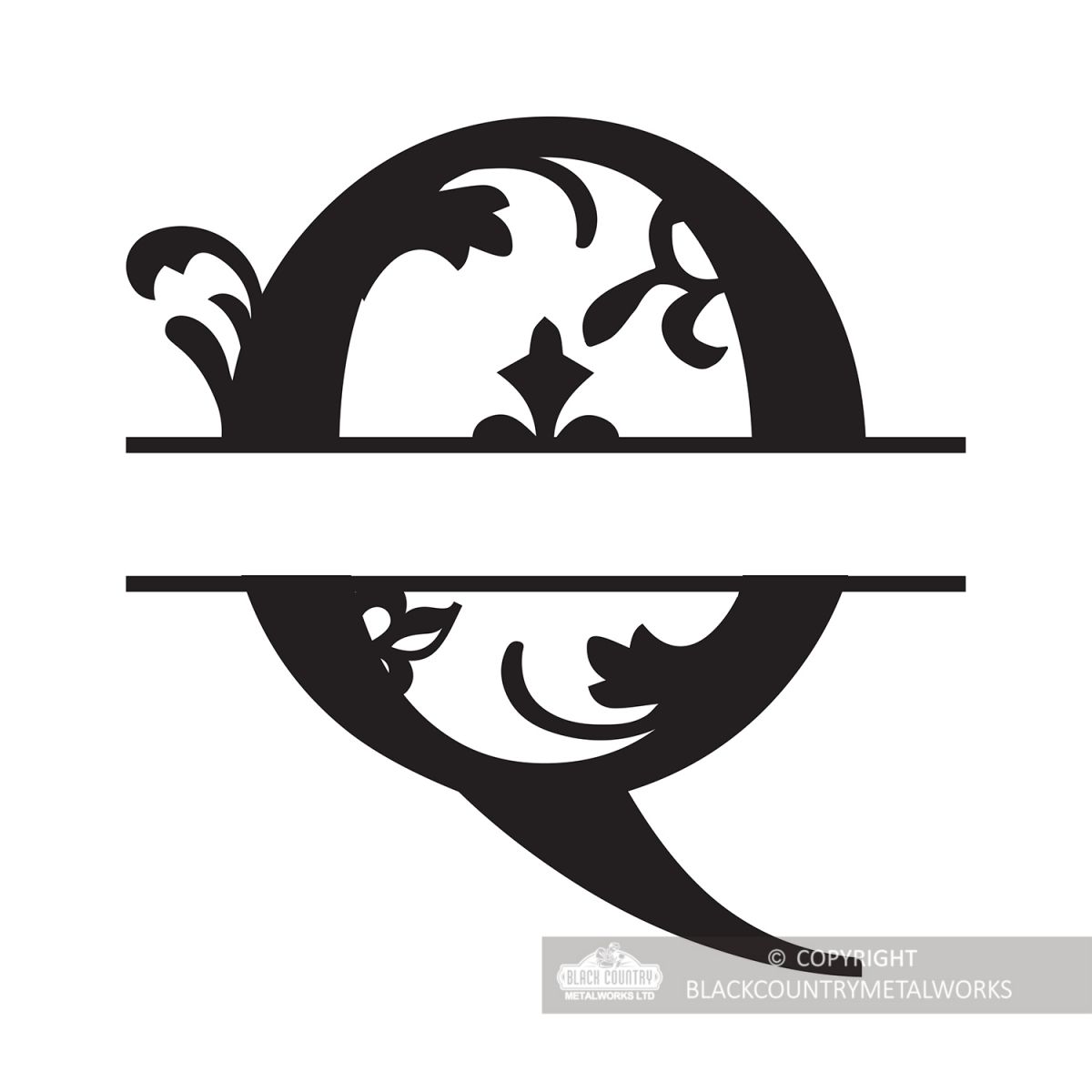 Letter Q Personalised Monogram Name Sign