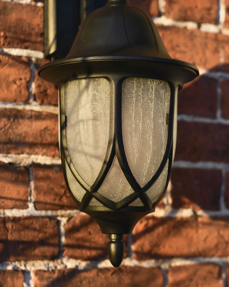 Close-up of the Frosted Glass in the Traditional Victorian Top Fix Wall Lantern Close-up of the Frosted Glass in the Traditional Victorian Top Fix Wall Lantern