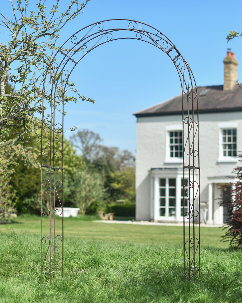 Traditional "Othona" Garden Rose Arch in Situ in the Garden Traditional "Othona" Garden Rose Arch in Situ in the Garden