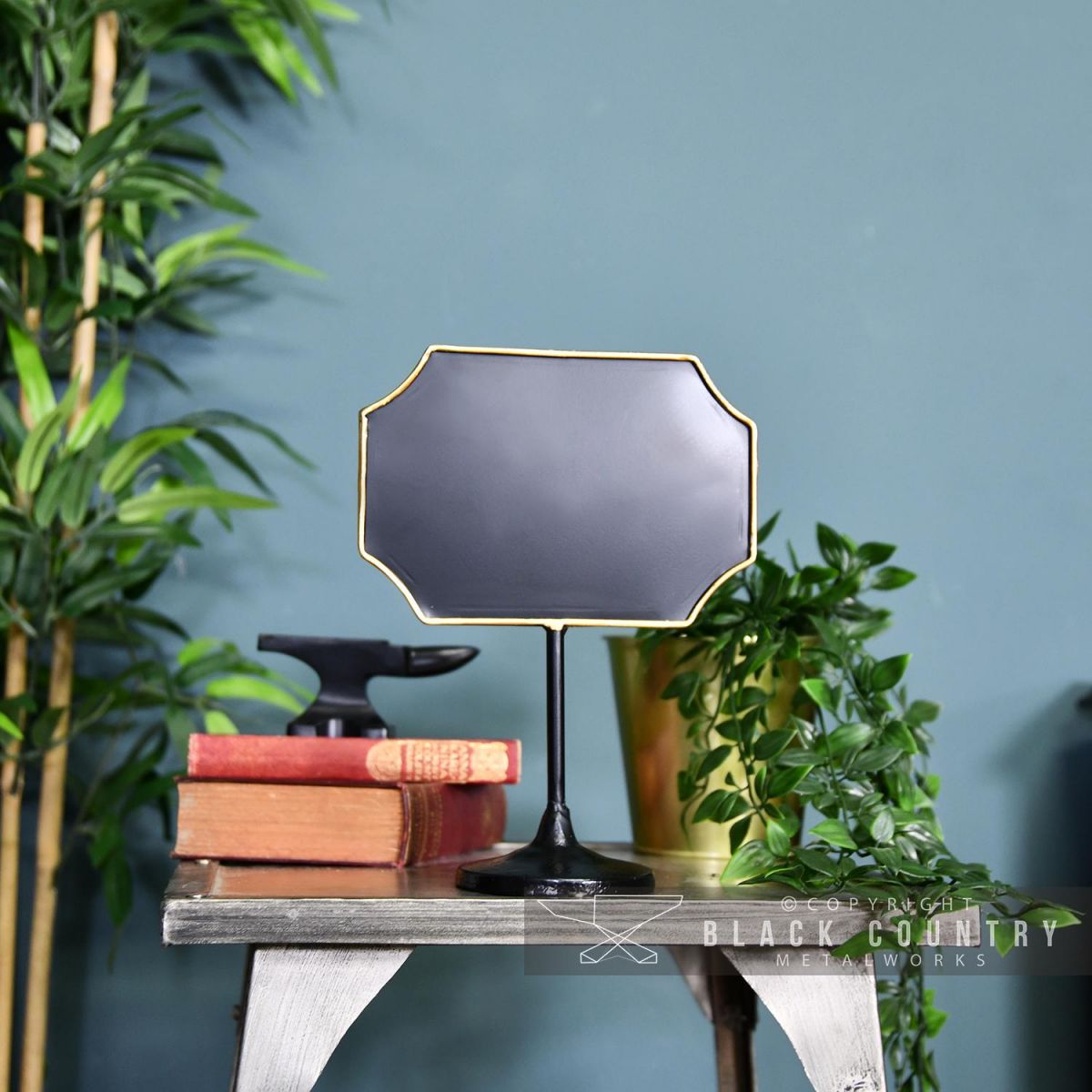 Antique Style Chalk Board in an Antique Bronze Finish