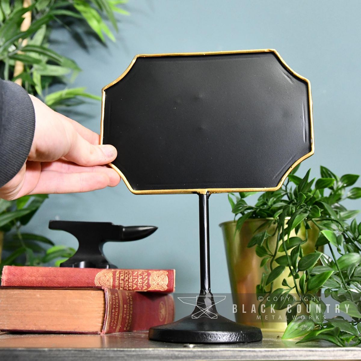 Antique Bronze Vintage Chalk Board to Scale