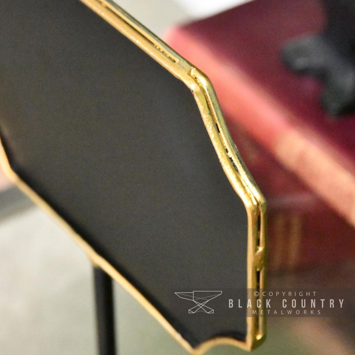 Close-up of the Antique Bronze Finish