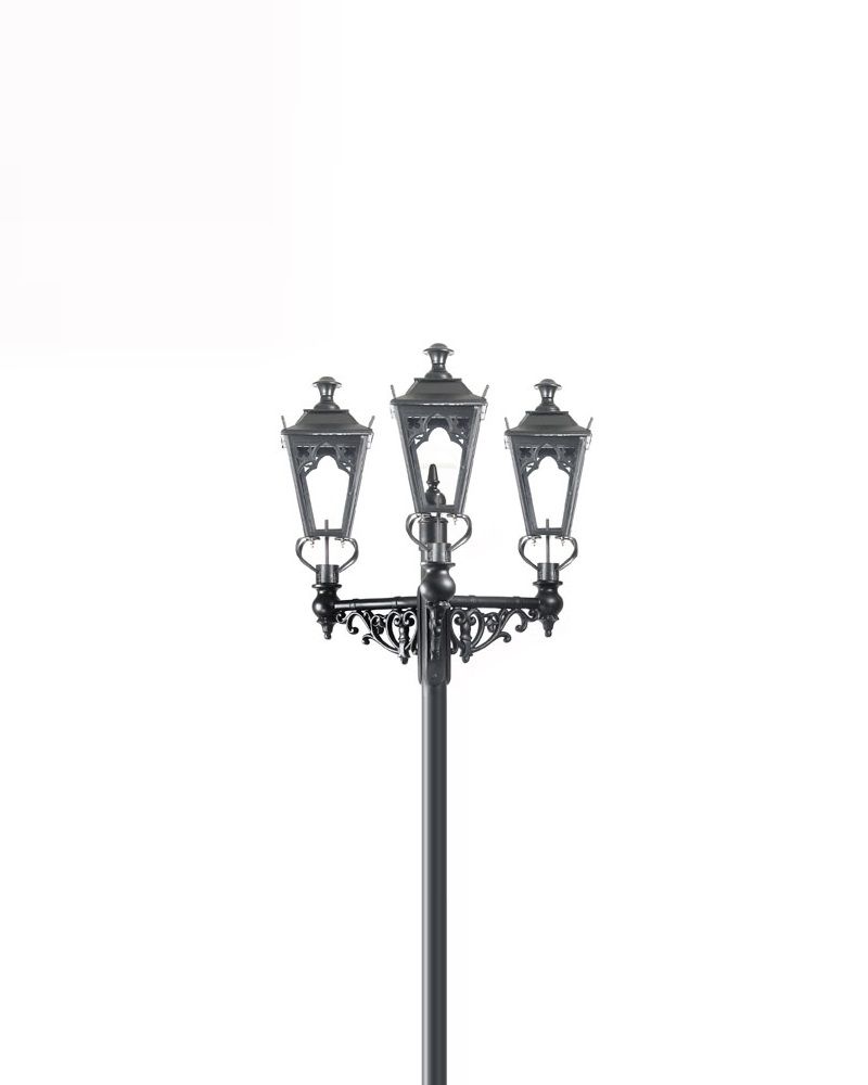 Close up of gothic style lanterns