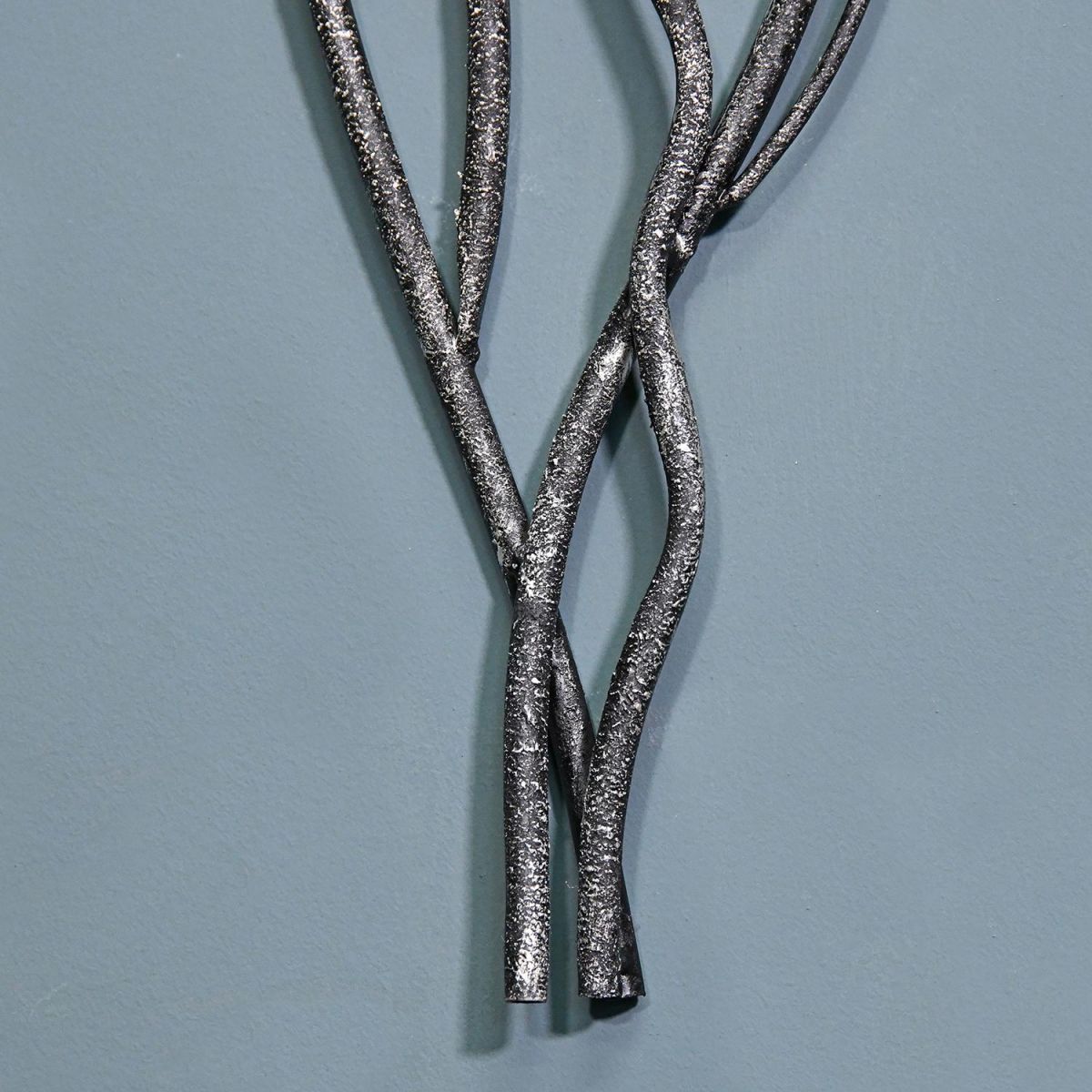 Close-up of the Silver Branches on the Wall Art