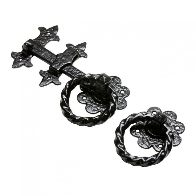 Twisted Handle Blacksmith Style Door Latch