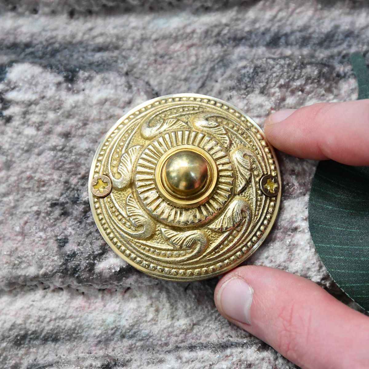 Bell Push in Polished Brass 