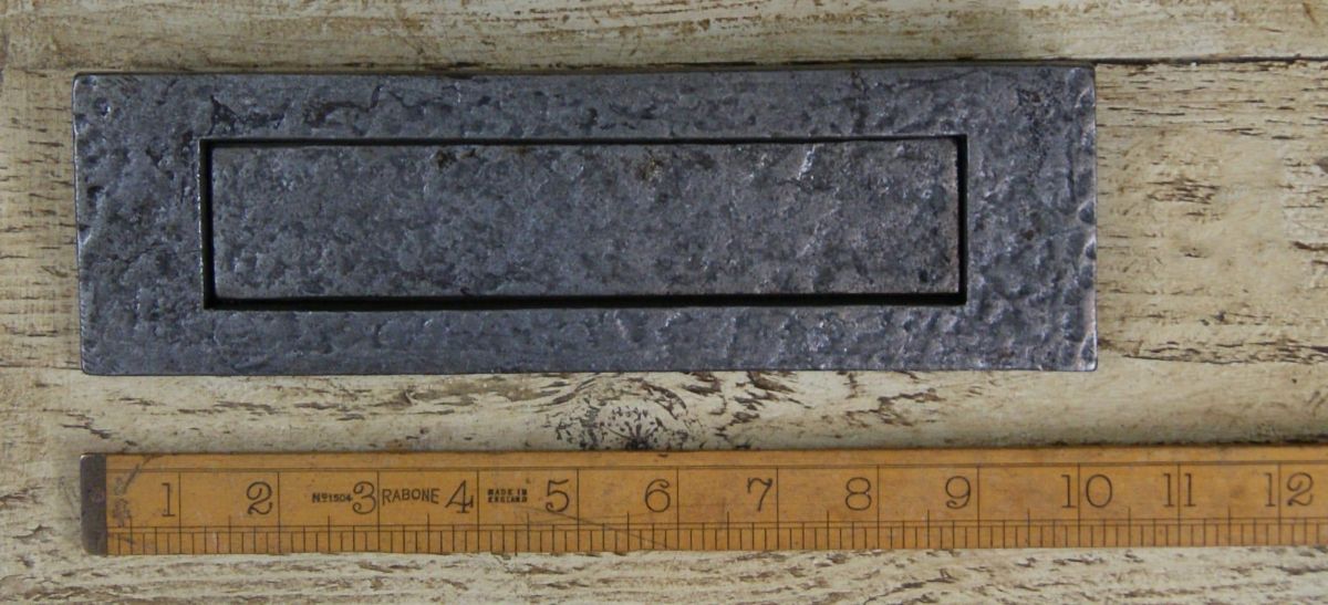 "Hatfield" Antique Cast Iron Letter Plate "Hatfield" Antique Cast Iron Letter Plate