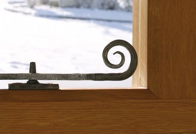 Handmade Monkeytail Window Stay Pewter Handmade Monkeytail Window Stay Pewter