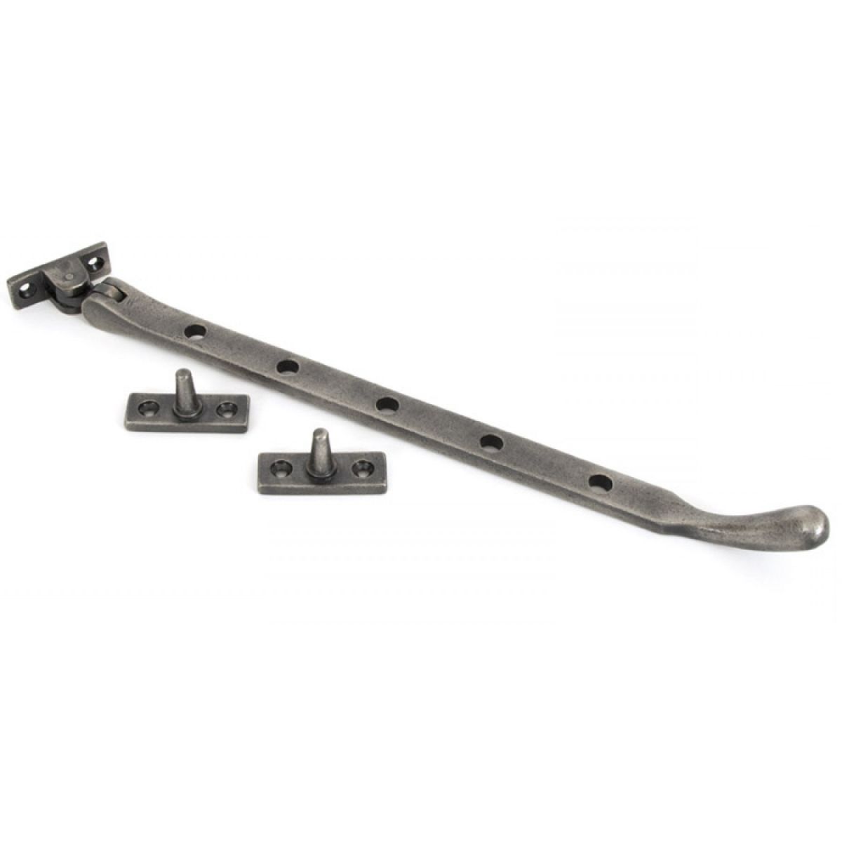 Antique Pewter Peardrop Window Stay 12" Antique Pewter Peardrop Window Stay 12"