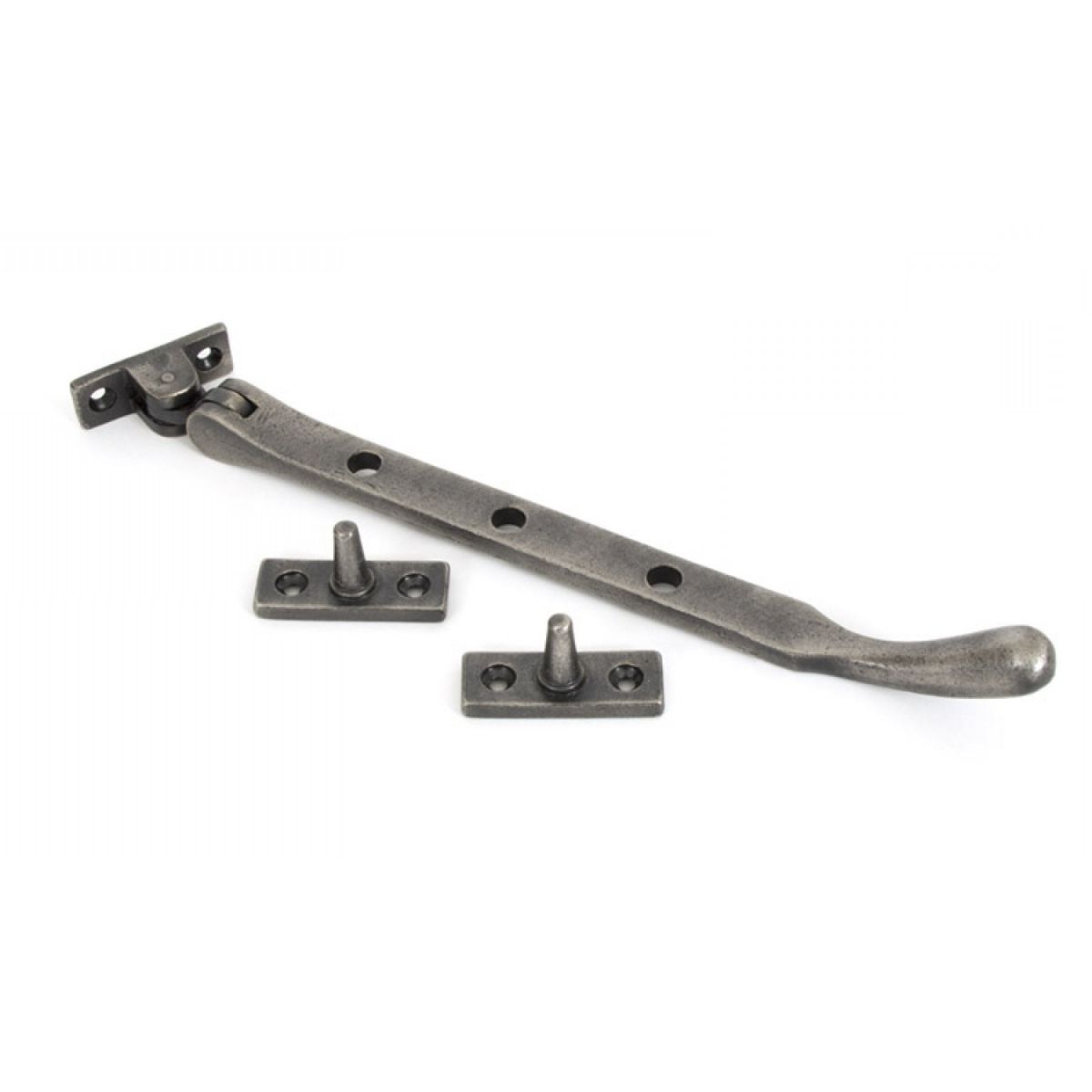 Antique Pewter Peardrop Window Stay 8" Antique Pewter Peardrop Window Stay 8"