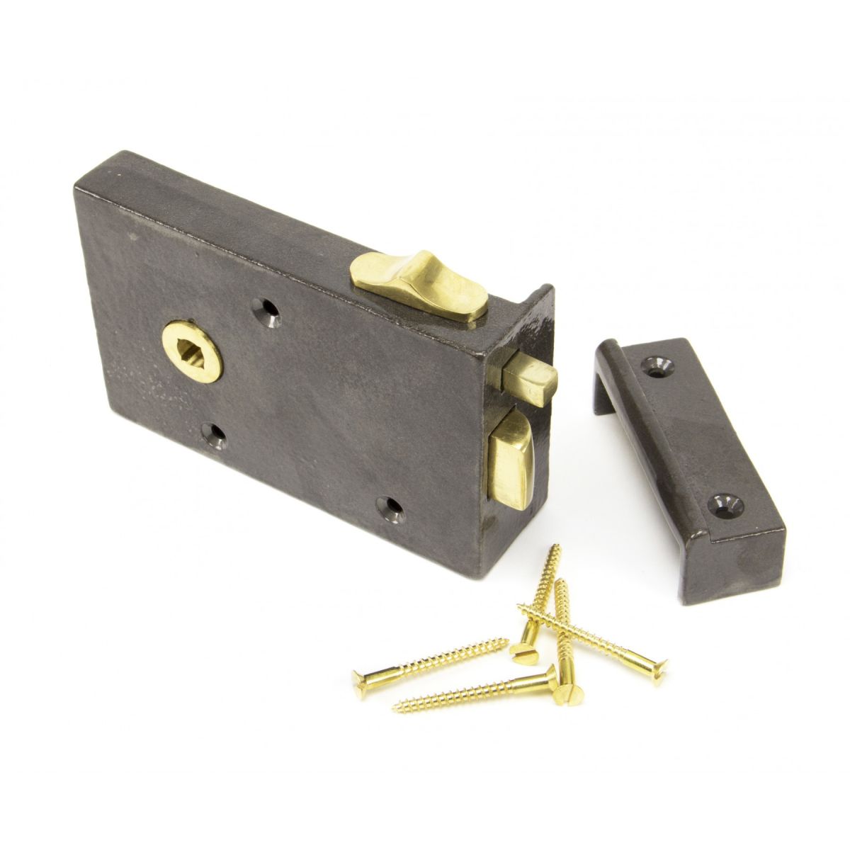 Left Hand Bathroom Latch Iron  Left Hand Bathroom Latch Iron