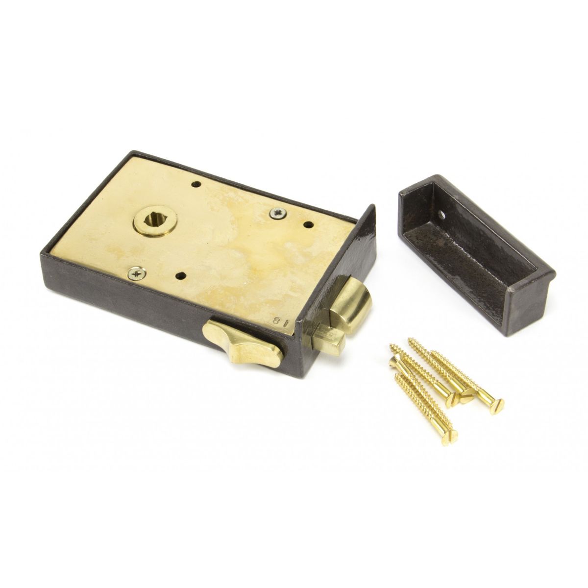 Left Hand Bathroom Latch Iron  Left Hand Bathroom Latch Iron