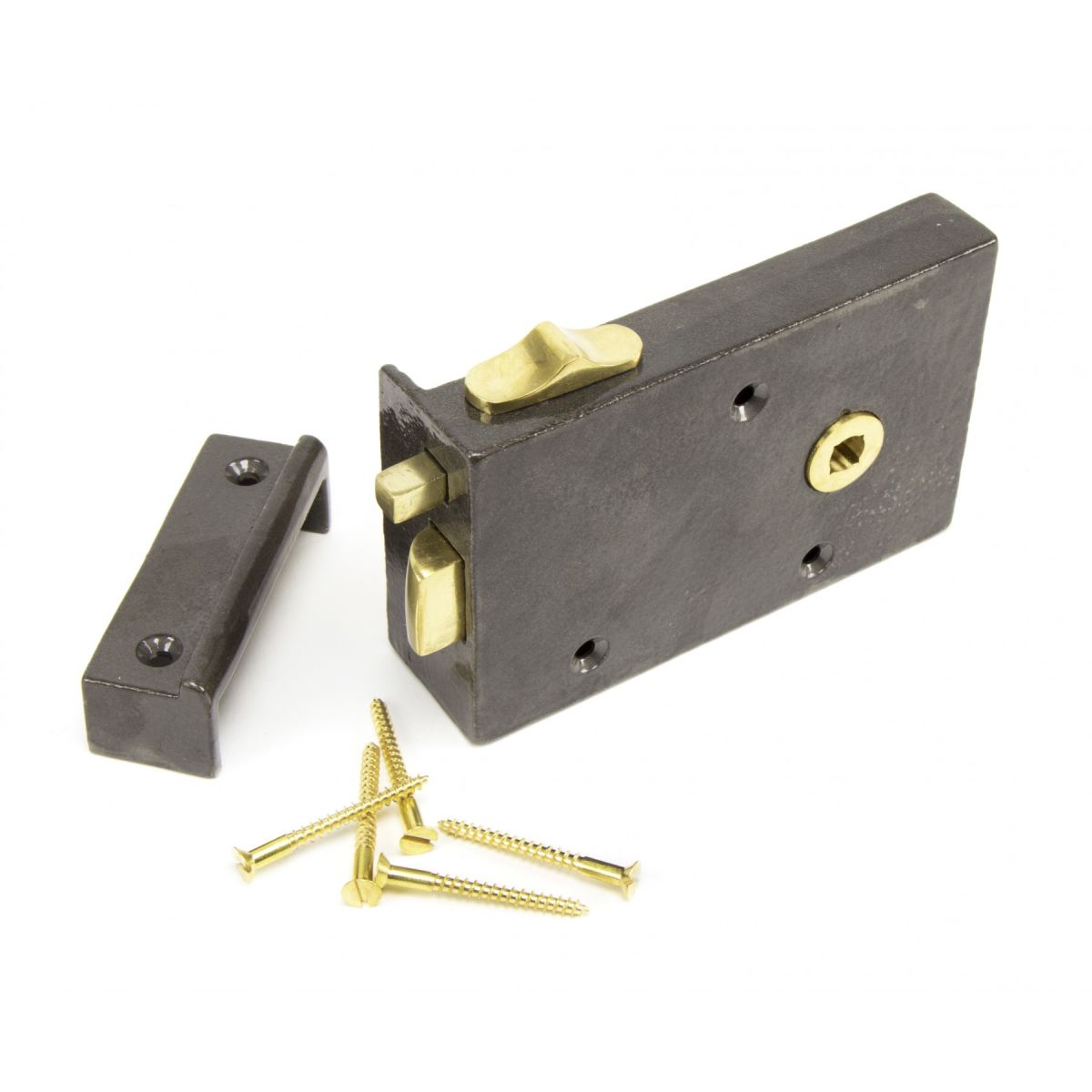Right Hand Bathroom Latch Iron 