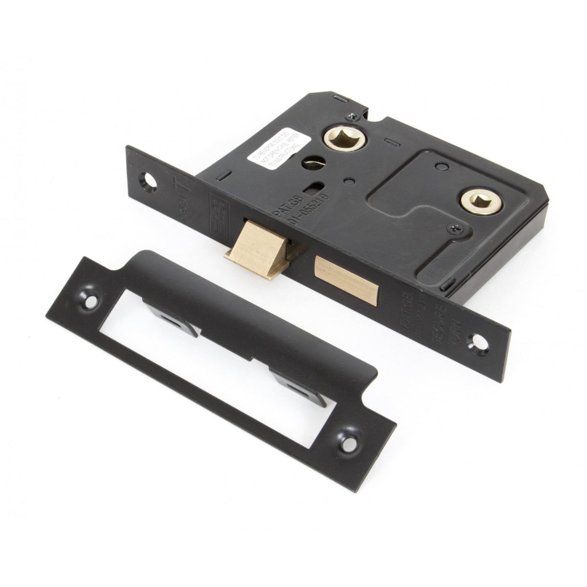 Bathroom Mortice Lock - Black 3" Bathroom Mortice Lock - Black 3"